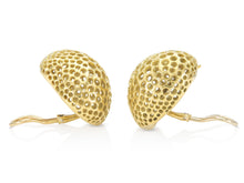 Vintage 1980s Angela Cummings Gold Studios Perforations Free Form Earrings
