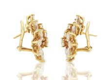 Vintage 1960s Cartier 8.70 Carat Diamond Cluster Earrings