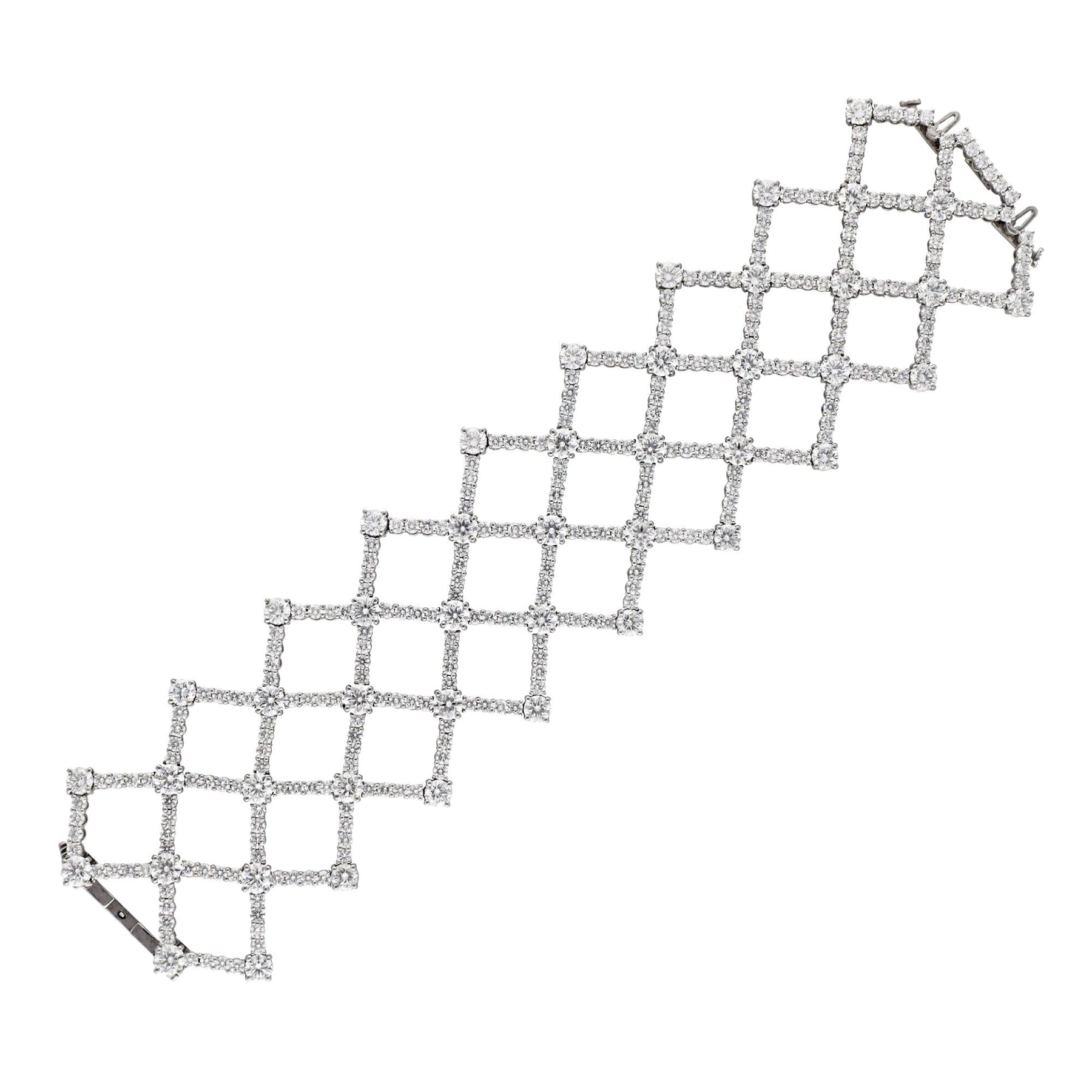HARRY WINSTON 'Lattice' Diamond Bracelet
