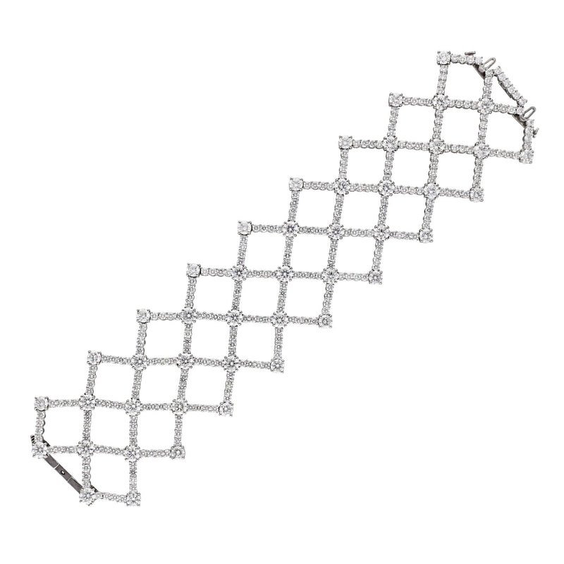 HARRY WINSTON 'Lattice' Diamond Bracelet