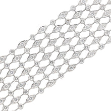 CARTIER 18K White Gold Diamond Wide Mesh Bracelets