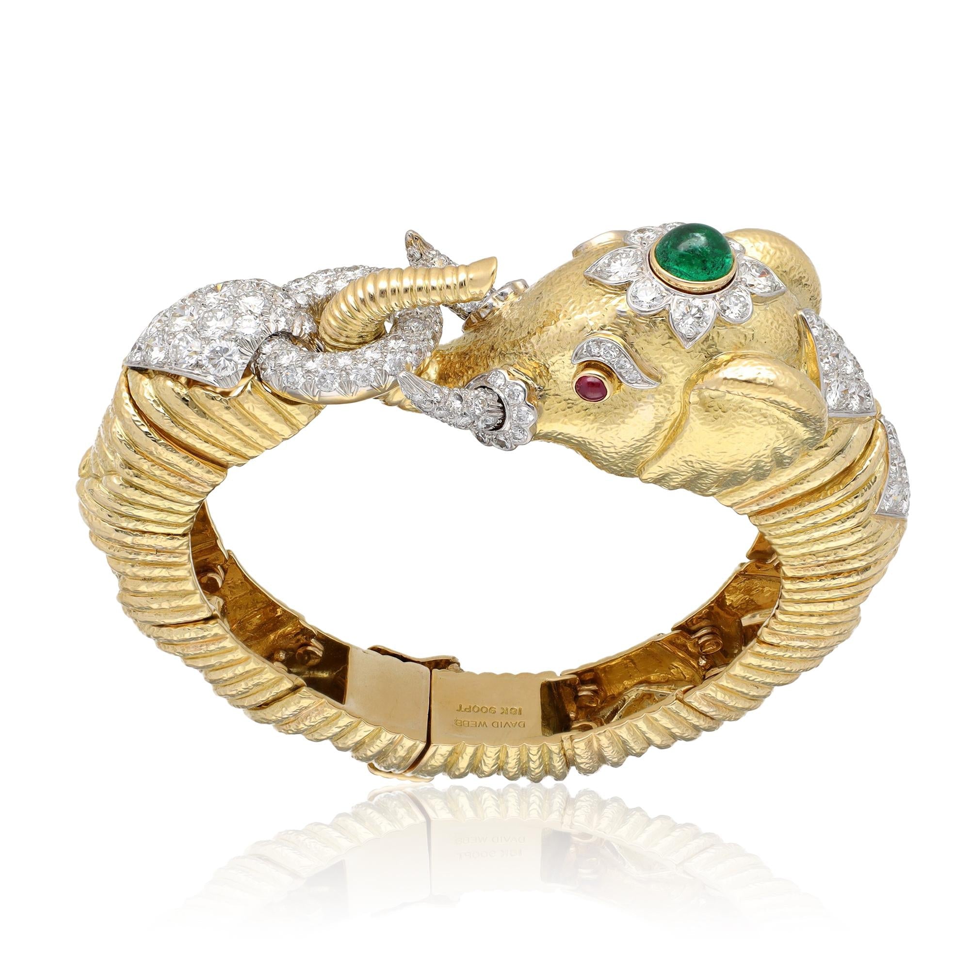 DAVID WEBB Elephant Bracelet