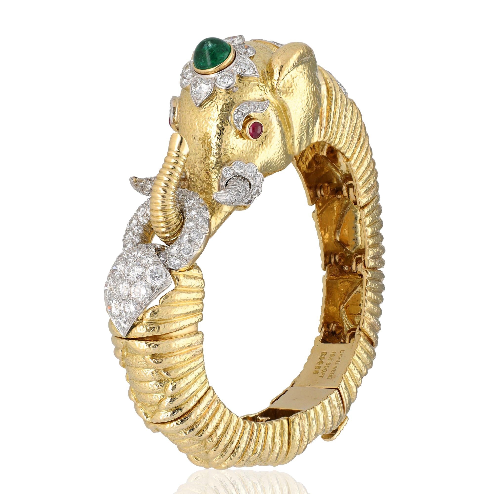 DAVID WEBB Elephant Bracelet