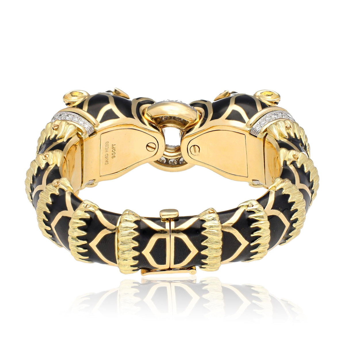 DAVID WEBB 'Double Head Lion Bracelet'
