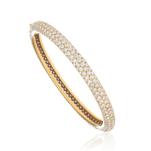 Cartier 18K Yellow Gold Diamond Pave Bangle Bracelet