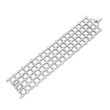 HARRY WINSTON 5 Row Lattice Motif Diamond Bracelet - Set of Two