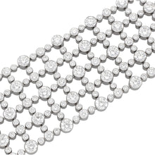 HARRY WINSTON 5 Row Lattice Motif Diamond Bracelet - Set of Two