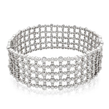 HARRY WINSTON 5 Row Lattice Motif Diamond Bracelet - Set of Two