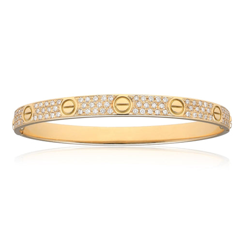 CARTIER Love Bracelet Diamond Pave