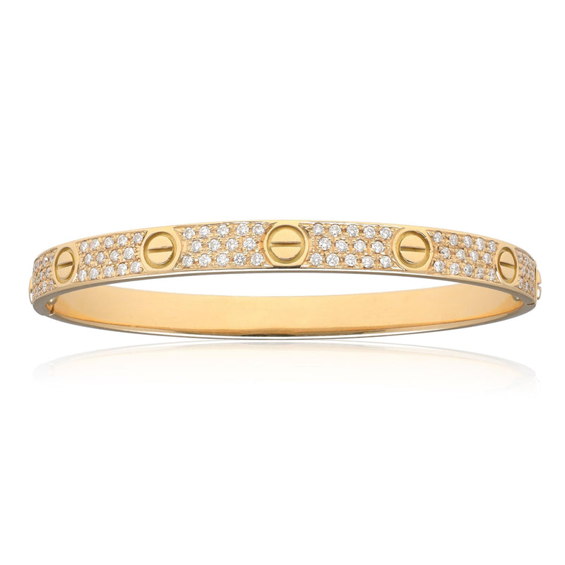 CARTIER Love Bracelet Diamond Pave