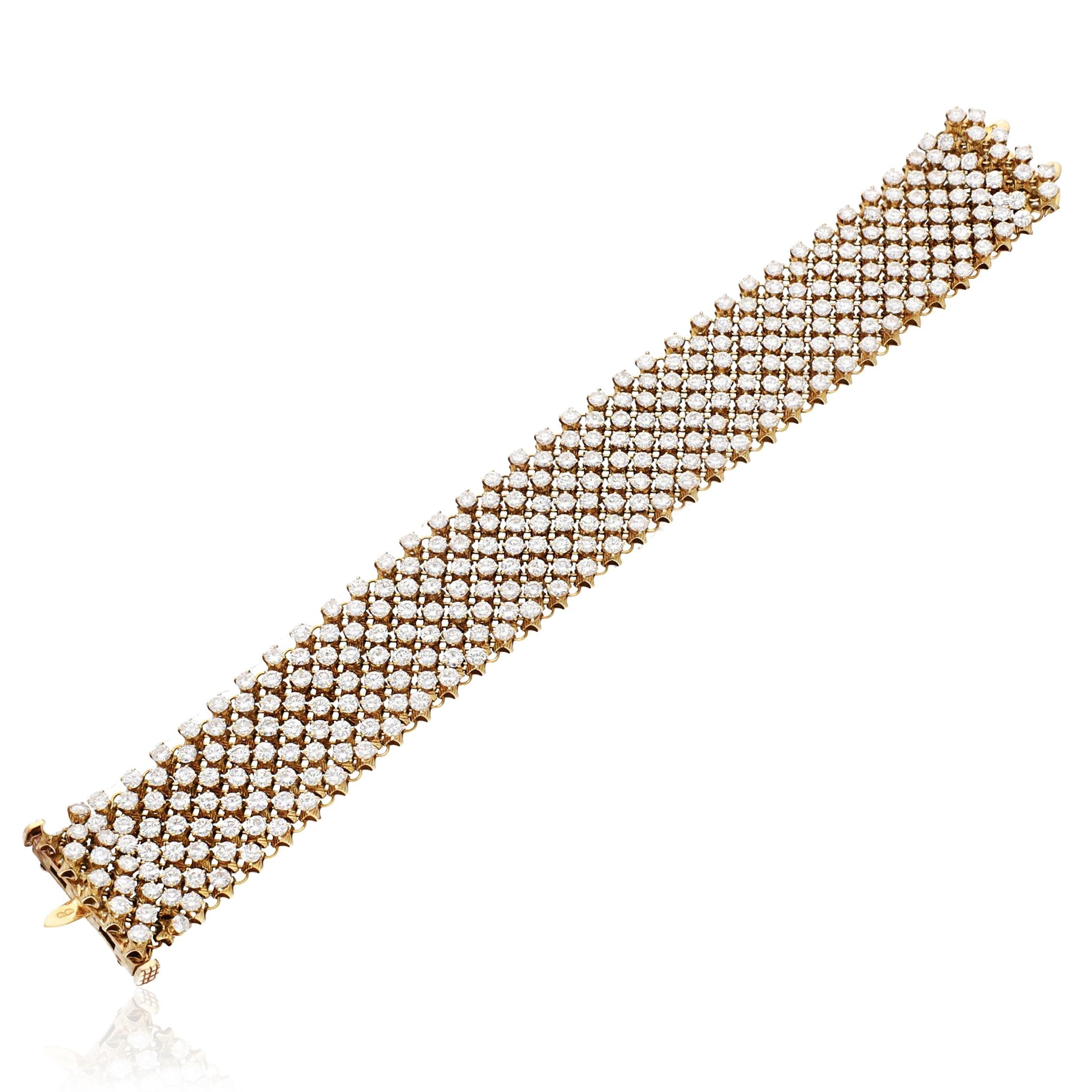 CARTIER 18K Yellow Gold Diamond Bracelet