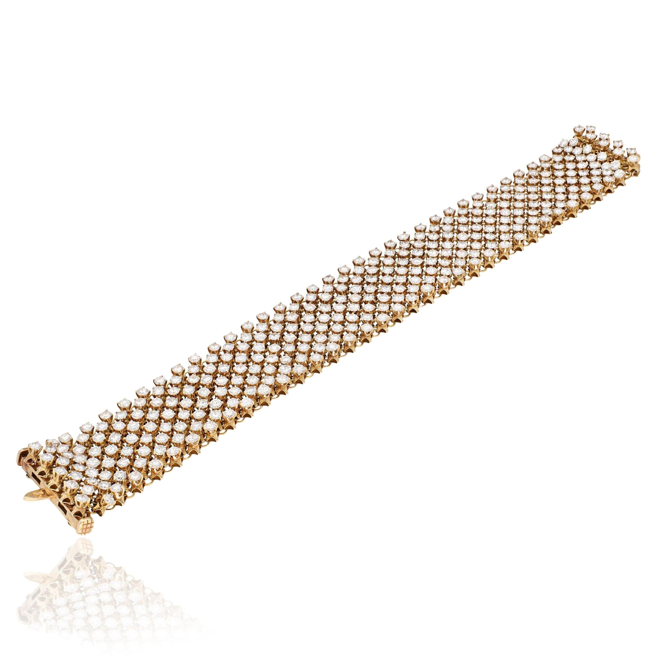 CARTIER 18K Yellow Gold Diamond Bracelet