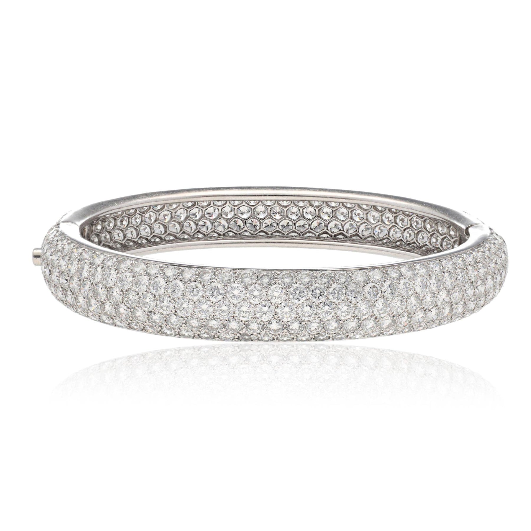 CARTIER Platinum and Diamond Bangle