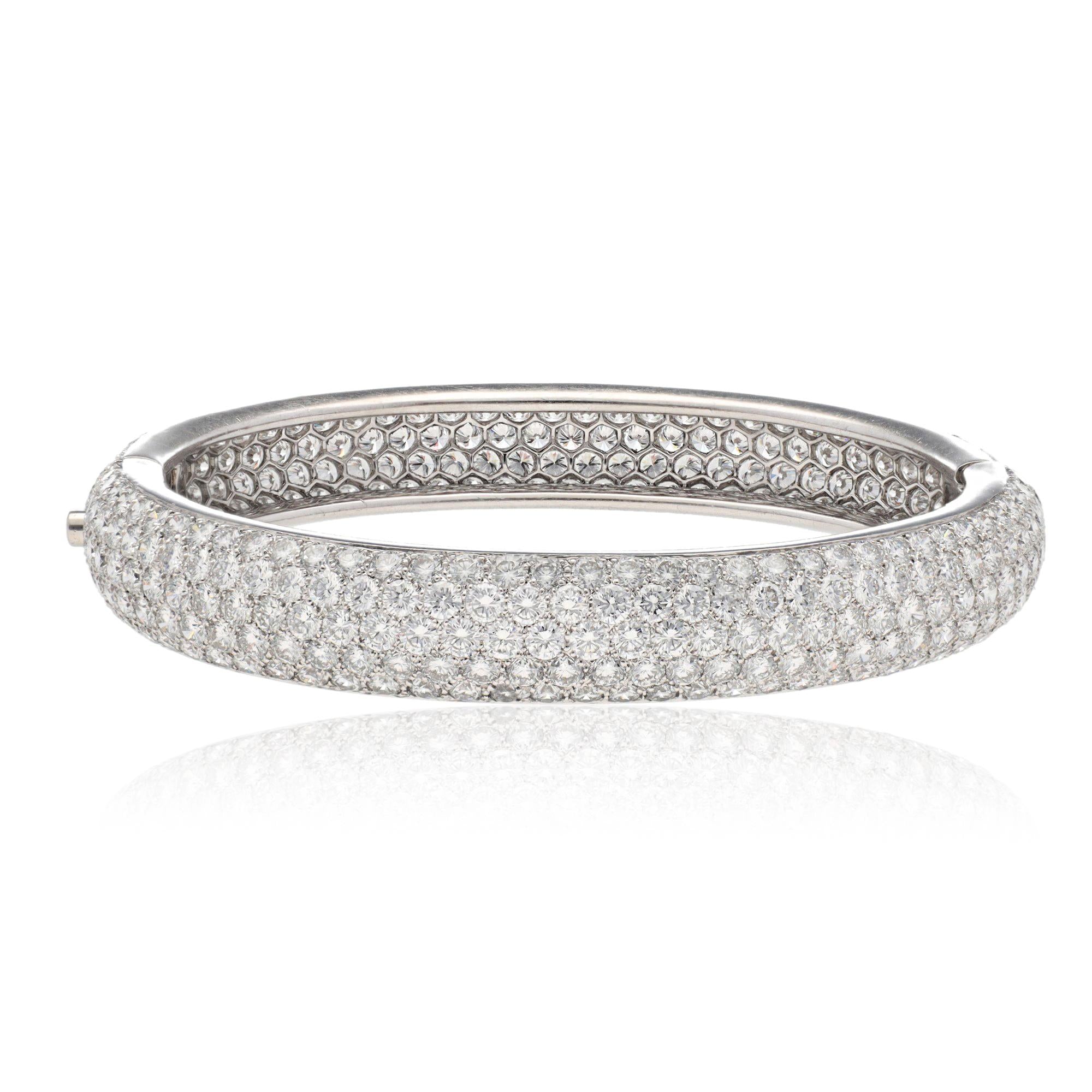 CARTIER Platinum and Diamond Bangle