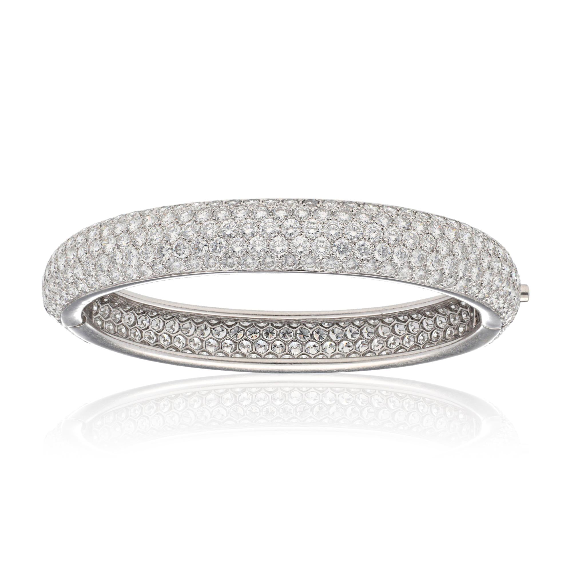 CARTIER Platinum and Diamond Bangle