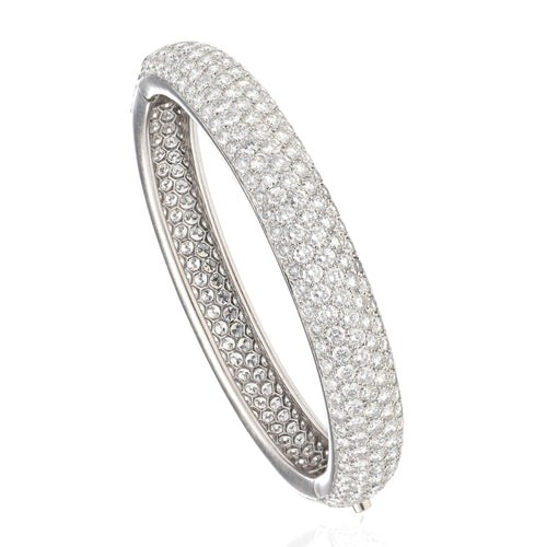 CARTIER Platinum and Diamond Bangle