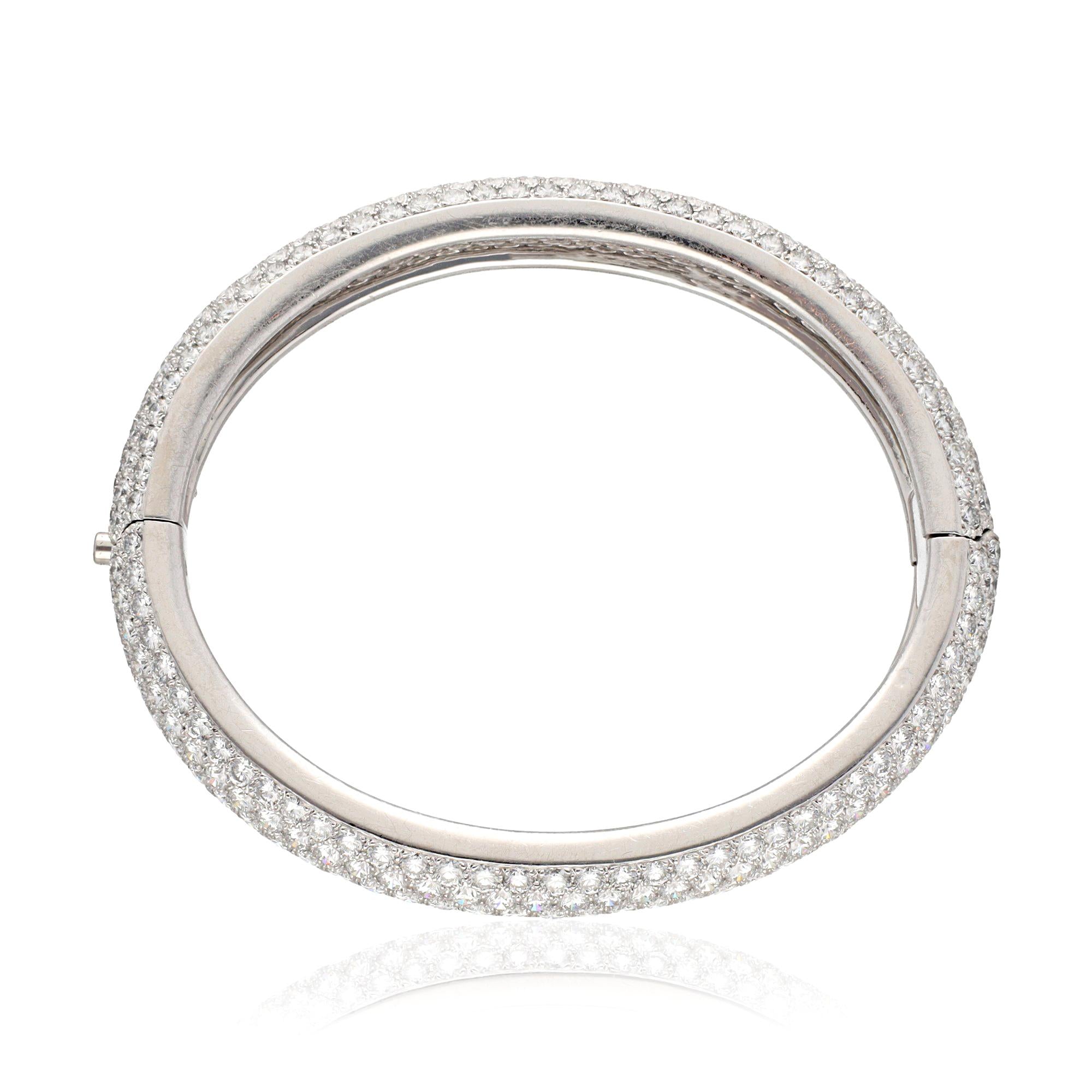 CARTIER Platinum and Diamond Bangle