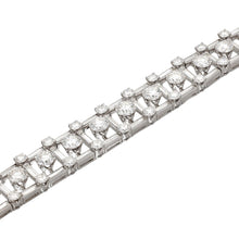 Van Cleef & Arpels Round Brilliant and Baguette Cut Diamond Bracelet