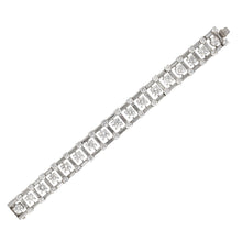 Van Cleef & Arpels Round Brilliant and Baguette Cut Diamond Bracelet
