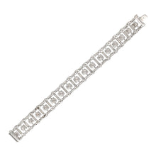 Van Cleef & Arpels Round Brilliant and Baguette Cut Diamond Bracelet