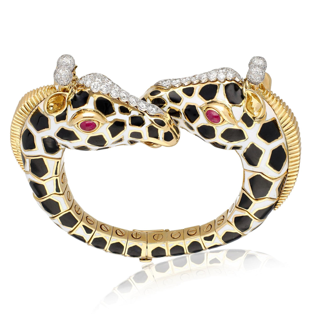 DAVID WEBB 'Twin Giraffe' Bracelet
