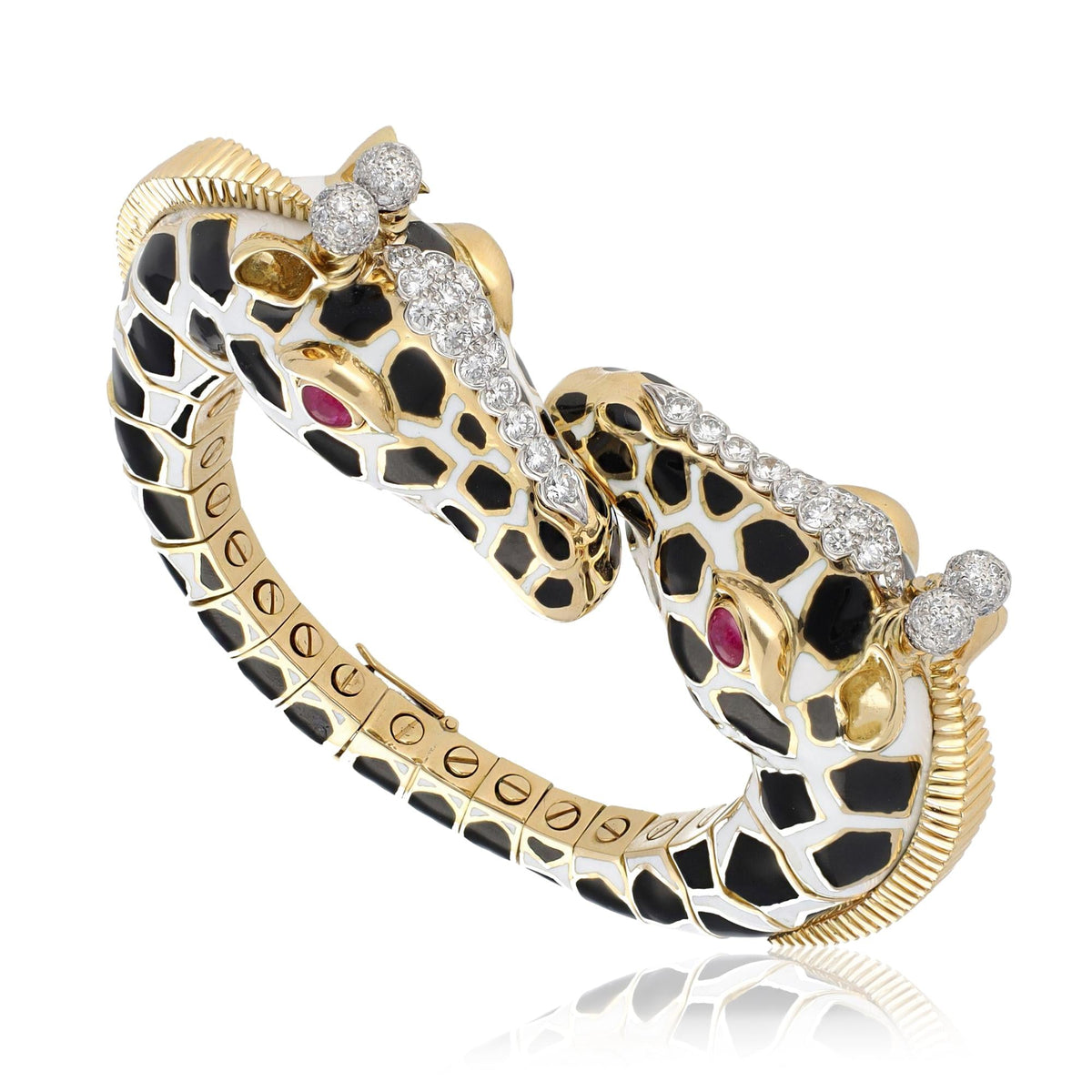 DAVID WEBB 'Twin Giraffe' Bracelet