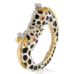 DAVID WEBB 'Twin Giraffe' Bracelet