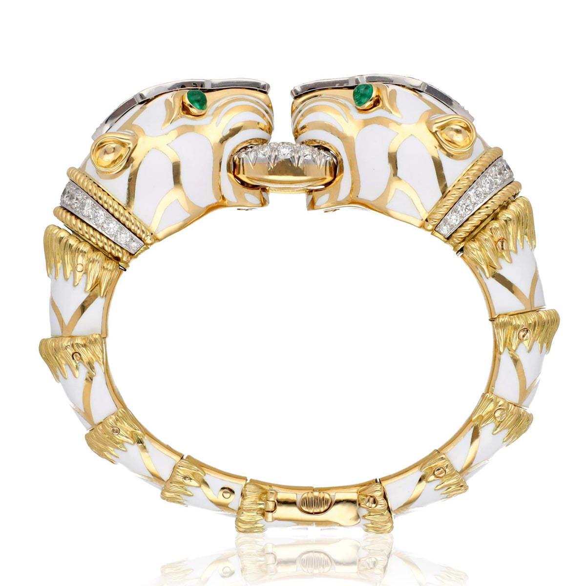 DAVID WEBB 'Double Head Lion' Bracelet