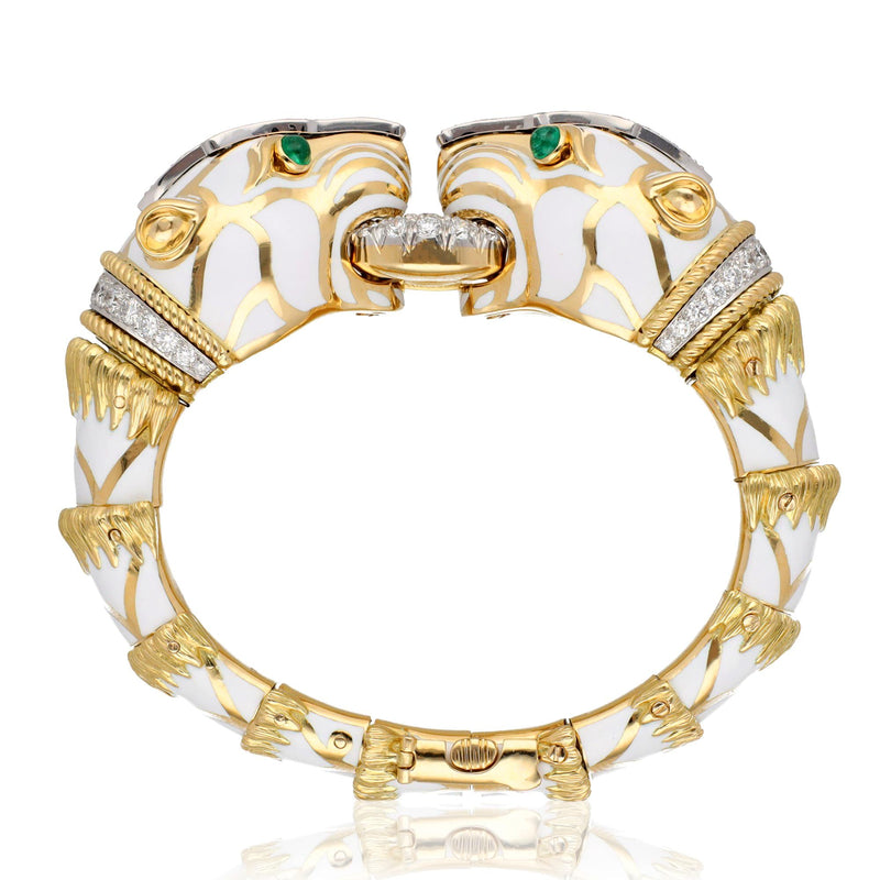DAVID WEBB 'Double Head Lion' Bracelet