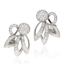 CARTIER Stylized Floral Earclips