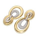 David Webb 18K Yellow Gold & Diamond Door Knocker Earrings