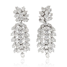 Harry Winston -   Pear, Marquise and Round Cut Diamond Cluster Ear Clips/Brooch