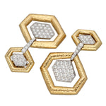 DAVID WEBB Madison Hexagon Earrings