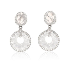 DAVID WEBB Fluted Rock Crystal & Diamond Convertible Ear Clips