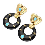 DAVID WEBB Kallisto Oval Earrings