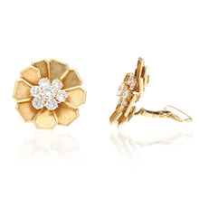 BVLGARI Diamond Floral Ear Clips