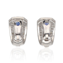 CARTIER Madagascar Sapphire and Diamond Earrings