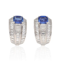 CARTIER Madagascar Sapphire and Diamond Earrings