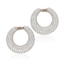 Cartier Platinum & 18K White Gold “C” Ear Clips