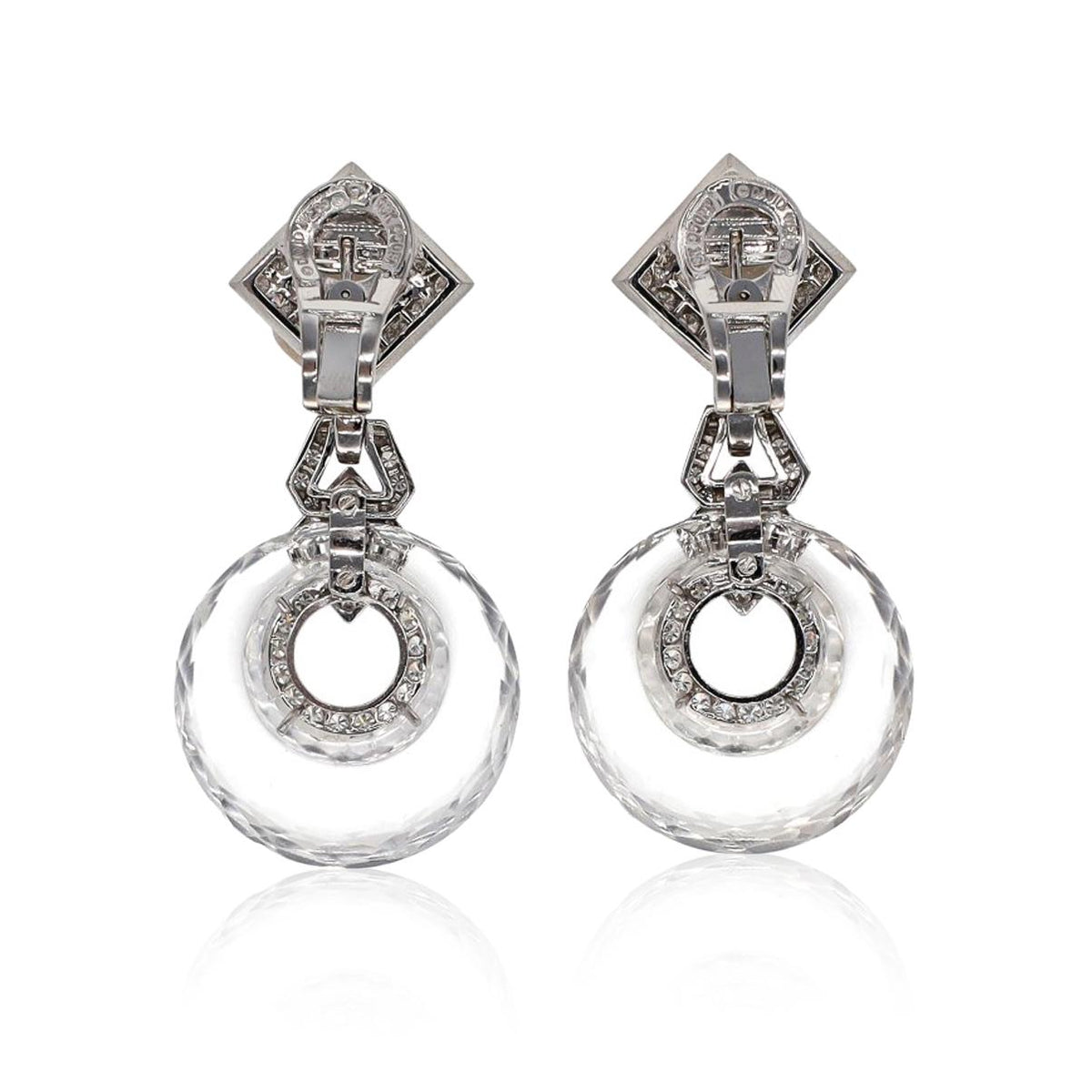 DAVID WEBB 'Midnight' Ear Clips