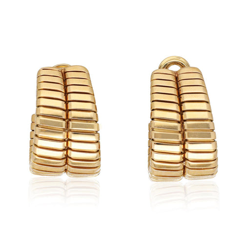 BULGARI Tubogas Two-Row Hoop Earrings