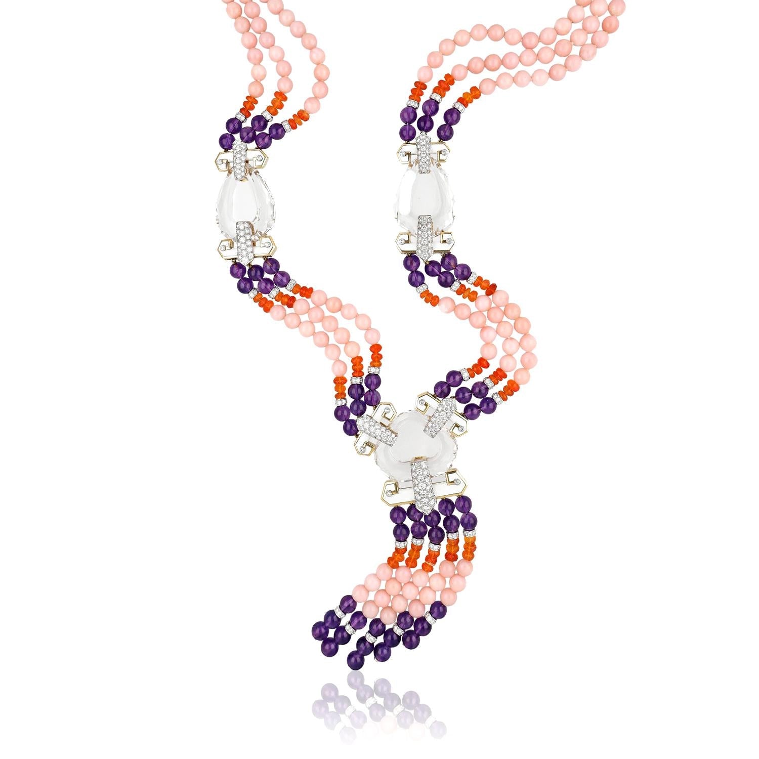 David Webb Tassel 'Dusk' Necklace