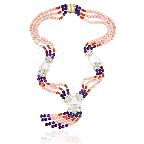 David Webb Tassel 'Dusk' Necklace