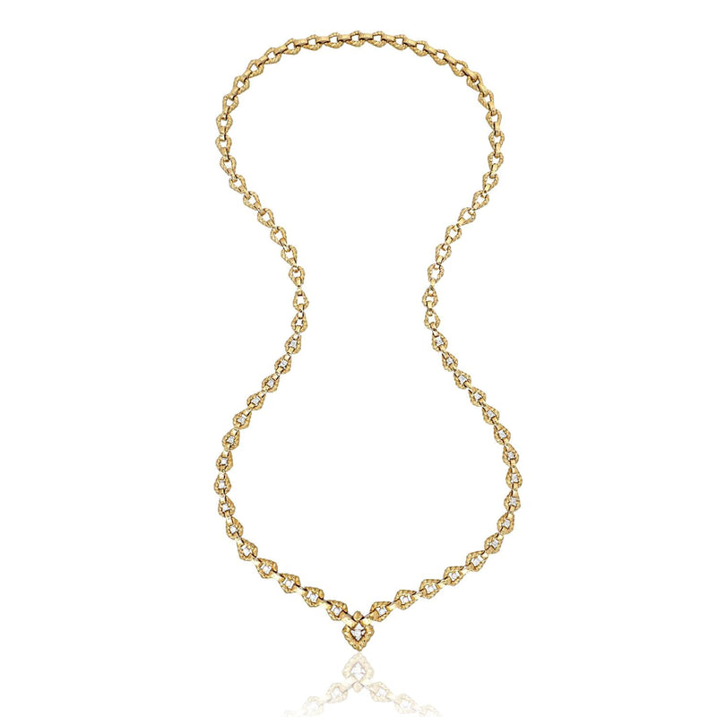 DAVID WEBB Link Twist Chain Necklace