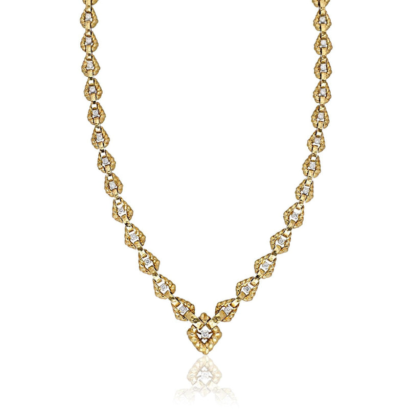 DAVID WEBB Link Twist Chain Necklace