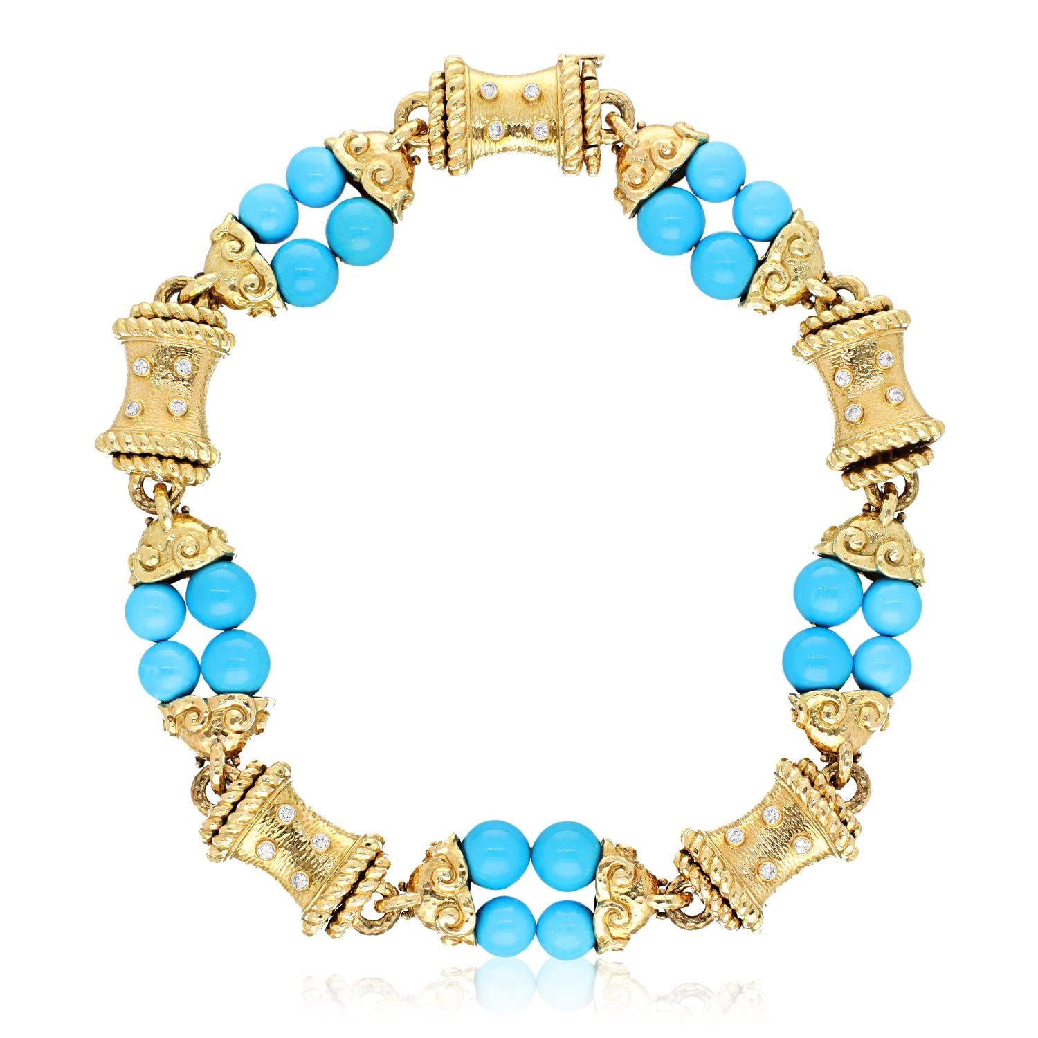 DAVID WEBB Vibrant Turquoise Necklace