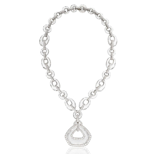 David Webb Faceted Rock Crystal 'Couture' Necklace