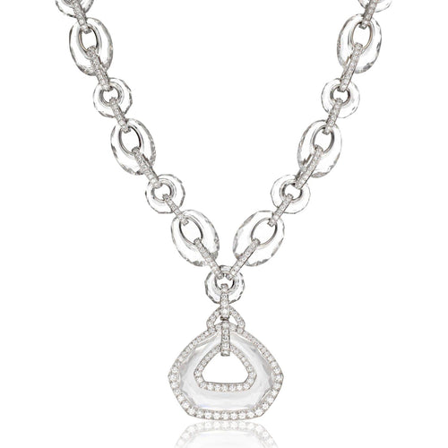 David Webb Faceted Rock Crystal 'Couture' Necklace