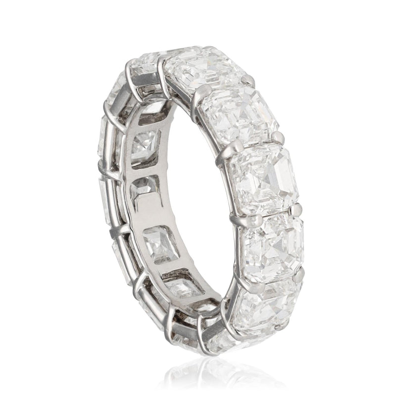 HARRY WINSTON Platinum Emerald-Cut Diamond Wedding Band