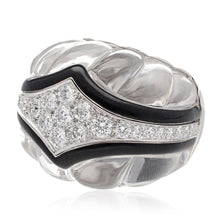 DAVID WEBB Black Tie Ring